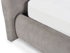 Verity Bed with Tufted Headboard - Light Taupe - Luminex FurnitureFabric BedsODE001
