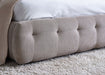 Verity Bed with Tufted Headboard - Light Taupe - Luminex FurnitureFabric BedsODE001