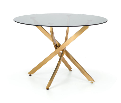 Veronica Round Dining Table – Gold & Glass - Luminex FurnitureDining TableMON120