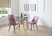 Veronica Round Dining Table – Gold & Glass - Luminex FurnitureDining TableMON120
