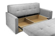 Versailles Grey 3 Seater Sofa Bed | Storage & Guest Bed - Luminex FurnitureSofasviva_sofabed_grey_3_seater