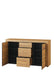 Vespera Camargue Oak &amp; Black Large Sideboard - Luminex FurnitureSideboard2706