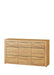 Vespera Camargue Oak &amp; Black Large Sideboard - Luminex FurnitureSideboard2706