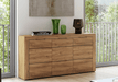 Vespera Camargue Oak &amp; Black Large Sideboard - Luminex FurnitureSideboard2706