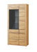 Vespera Camargue Oak & Black Large Display Cabinet - Luminex FurnitureDrinks Cabinet, Living, Dining2707
