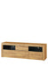 Vespera Camargue Oak & Black Large TV Cabinet - Luminex FurnitureTV Unit2708