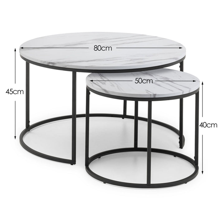 Vianne Round Nesting Coffee Tables - Luminex FurnitureCoffee TableBEL103