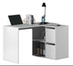 Vierra Arctic White Reversible Desk with Storage - Luminex FurnitureDesk2933