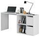 Vierra Arctic White Reversible Desk with Storage - Luminex FurnitureDesk2933