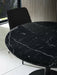 Violet Black Marble Effect Round Dining Table - Luminex FurnitureDining TableLUC302