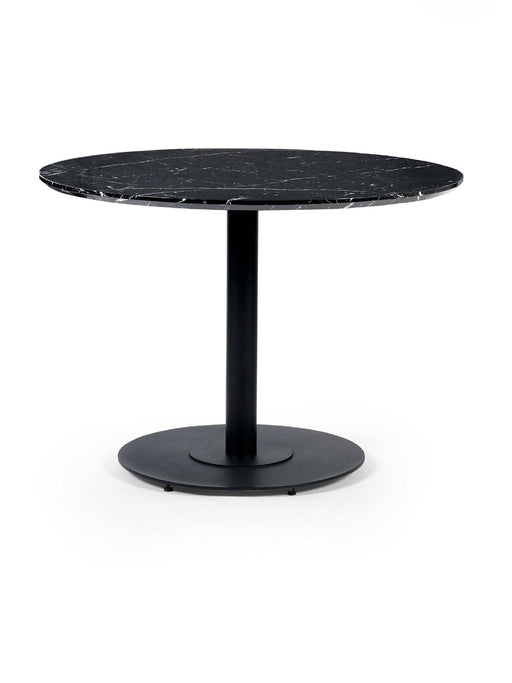 Violet Black Marble Effect Round Dining Table - Luminex FurnitureDining TableLUC302