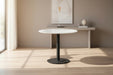 Violet Round Dining Table – White Marble Effect - Luminex FurnitureDining TableLUC301