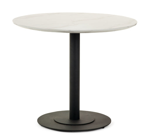 Violet Round Dining Table – White Marble Effect - Luminex FurnitureDining TableLUC301
