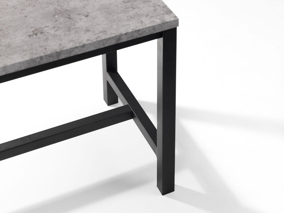 Viviana Concrete Effect Dining Bench - Luminex FurnitureBench SeatSTA105