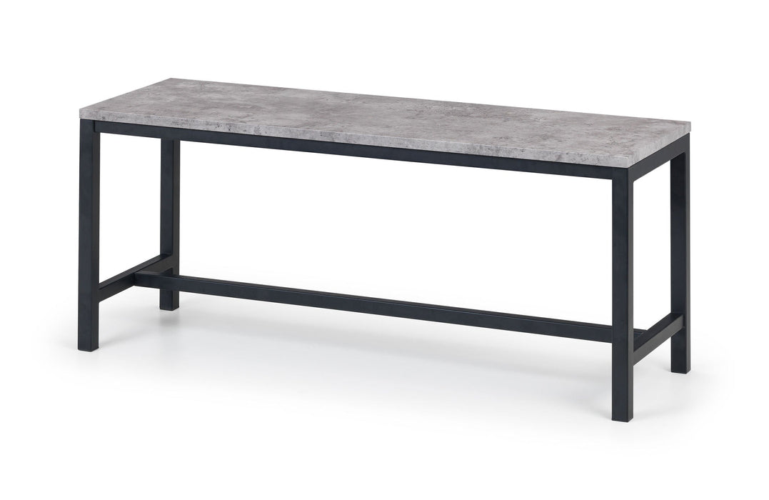 Viviana Concrete Effect Dining Bench - Luminex FurnitureBench SeatSTA105