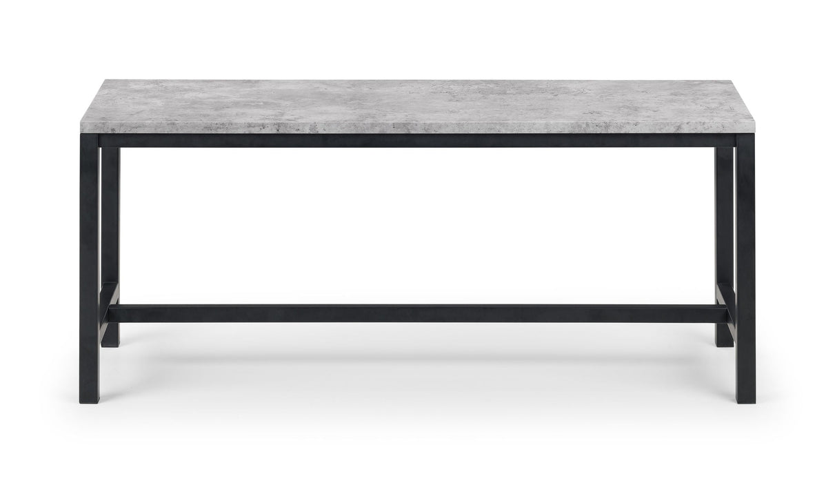 Viviana Concrete Effect Dining Bench - Luminex FurnitureBench SeatSTA105