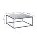 Viviana Concrete Effect Square Coffee Table - Luminex FurnitureCoffee TableSTA110