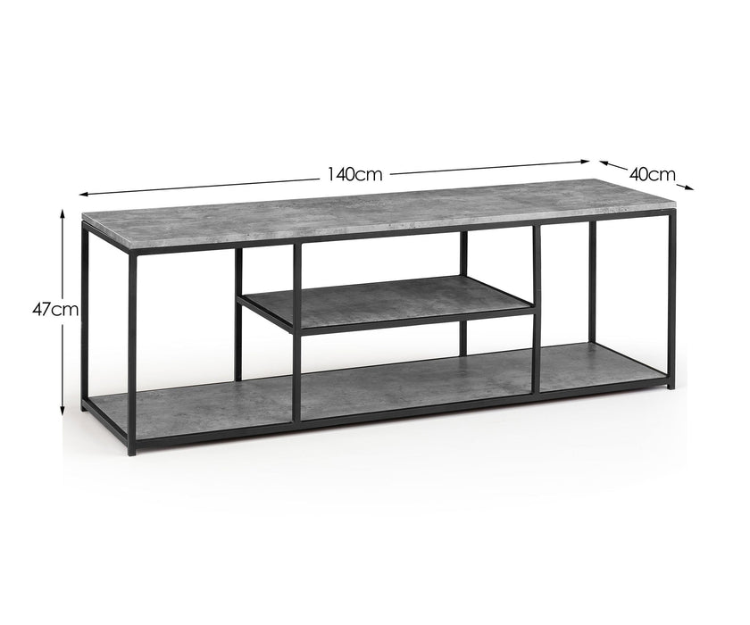 Viviana Concrete - effect TV Unit - Luminex FurnitureTV UnitSTA112