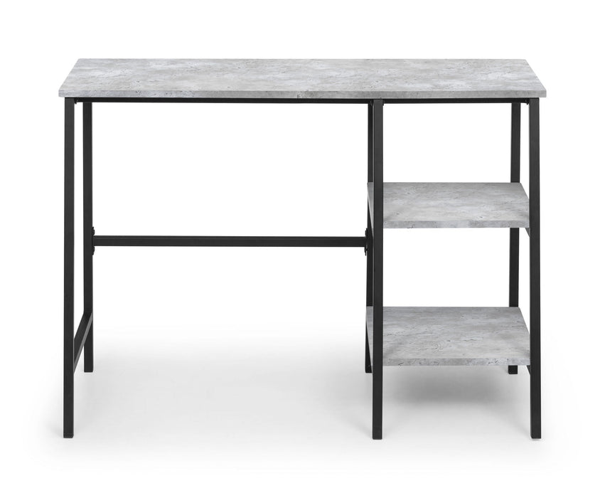Viviana Desk – Concrete Effect & Metal Frame - Luminex FurnitureDeskSTA212
