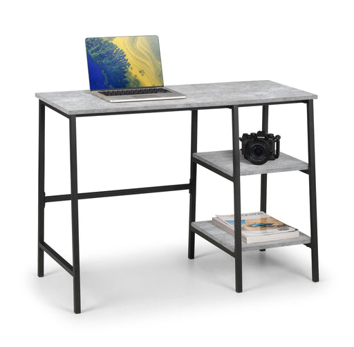 Viviana Desk – Concrete Effect & Metal Frame - Luminex FurnitureDeskSTA212