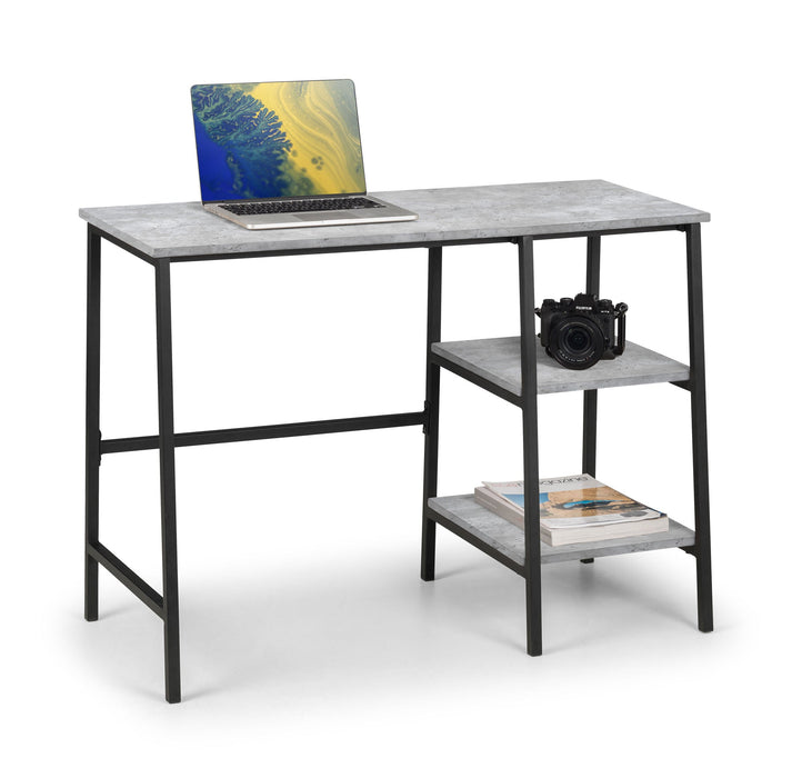 Viviana Desk – Concrete Effect & Metal Frame - Luminex FurnitureDeskSTA212