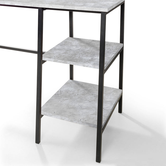 Viviana Desk – Concrete Effect & Metal Frame - Luminex FurnitureDeskSTA212