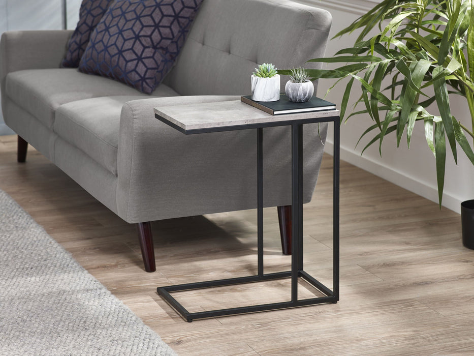 Viviana Drinks Table – Concrete Effect - Luminex FurnitureLamp TableSTA108