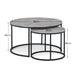 Viviana Round Nesting Coffee Tables – Concrete Effect - Luminex FurnitureCoffee TableSTA107