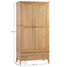 Vivienne 2 Door 1 Drawer Wardrobe – Solid Oak - Luminex FurnitureWardrobeCOT104