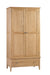 Vivienne 2 Door 1 Drawer Wardrobe – Solid Oak - Luminex FurnitureWardrobeCOT104