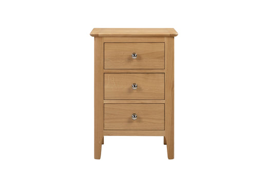 Vivienne 3 Drawer Bedside in Oak - Luminex FurnitureBedside TableCOT101