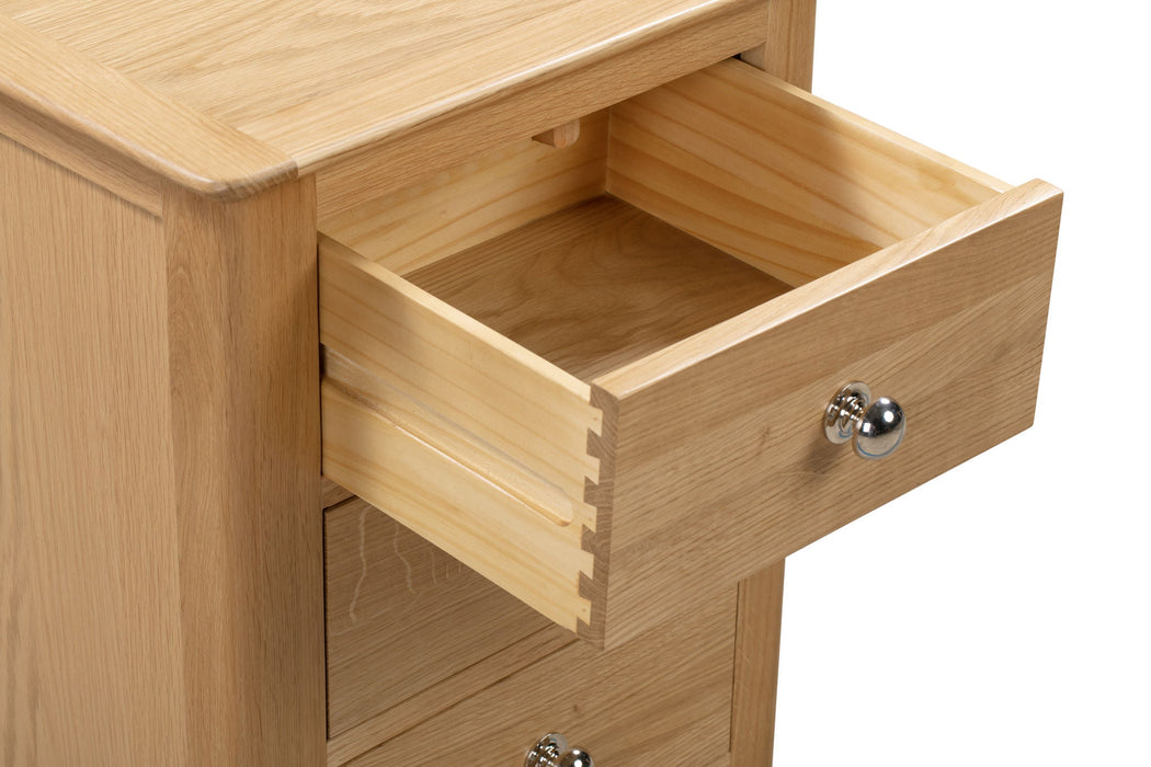 Vivienne 3 Drawer Bedside in Oak - Luminex FurnitureBedside TableCOT101