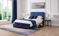 Vivienne 4 Drawer Bed Blue - Luminex FurnitureFabric BedsFUL012