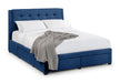 Vivienne 4 Drawer Bed Blue - Luminex FurnitureFabric BedsFUL012