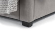Vivienne 4 Drawer Bed Grey - Luminex FurnitureFabric BedsFUL001
