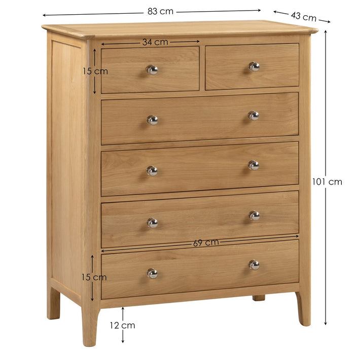 Vivienne 4+2 Drawer Chest - Luminex FurnitureChest of drawersCOT102