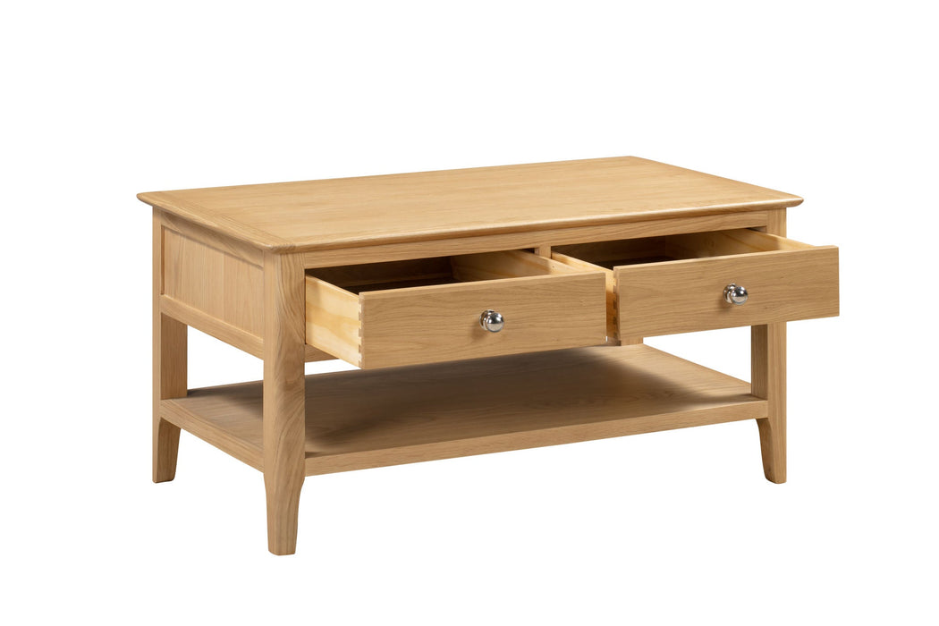 Vivienne Coffee Table – Solid Oak with Storage - Luminex FurnitureCoffee TableCOT109