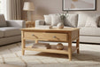 Vivienne Coffee Table – Solid Oak with Storage - Luminex FurnitureCoffee TableCOT109