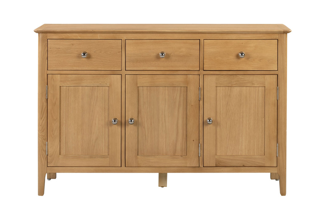 Vivienne Oak Sideboard – 3 Door 3 Drawer Storage - Luminex FurnitureSideboardCOT114