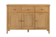Vivienne Oak Sideboard – 3 Door 3 Drawer Storage - Luminex FurnitureSideboardCOT114