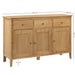 Vivienne Oak Sideboard – 3 Door 3 Drawer Storage - Luminex FurnitureSideboardCOT114