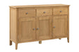 Vivienne Oak Sideboard – 3 Door 3 Drawer Storage - Luminex FurnitureSideboardCOT114