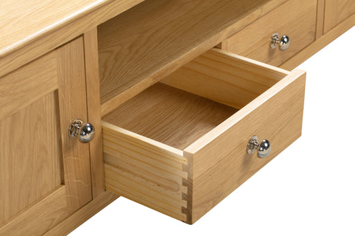 Vivienne Widescreen TV Unit – Solid Oak - Luminex FurnitureTV UnitCOT113