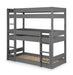 Voyage Loft Trio Bunk Bed – Anthracite - Luminex FurnitureBunk BedTRI610