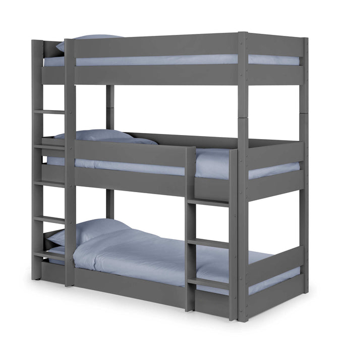 Voyage Loft Trio Bunk Bed – Anthracite - Luminex FurnitureBunk BedTRI610