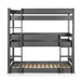 Voyage Loft Trio Bunk Bed – Anthracite - Luminex FurnitureBunk BedTRI610