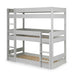 Voyage Loft Trio Bunk Bed – Dove Grey - Luminex FurnitureBunk BedTRI601
