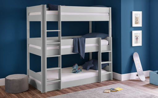 Voyage Loft Trio Bunk Bed – Dove Grey - Luminex FurnitureBunk BedTRI601