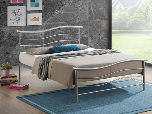 Waverley Metal Bed Frame - Silver - Luminex FurnitureBedWAV3