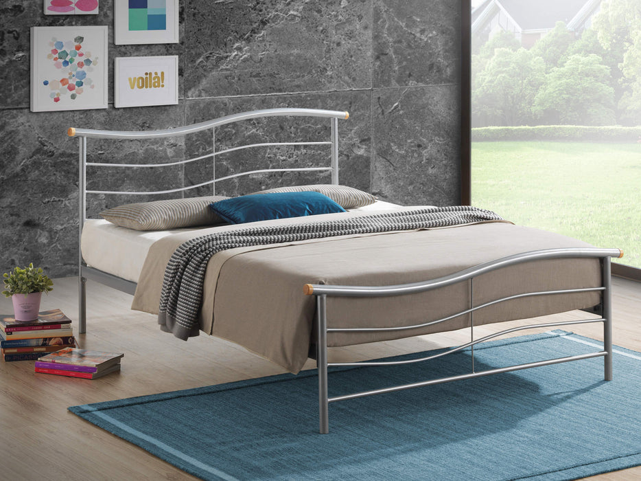 Waverley Metal Bed Frame - Silver - Luminex FurnitureBedWAV3
